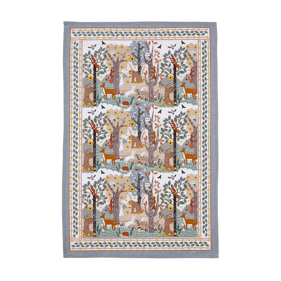 WILDWOOD BLUE COTTON TEA TOWEL