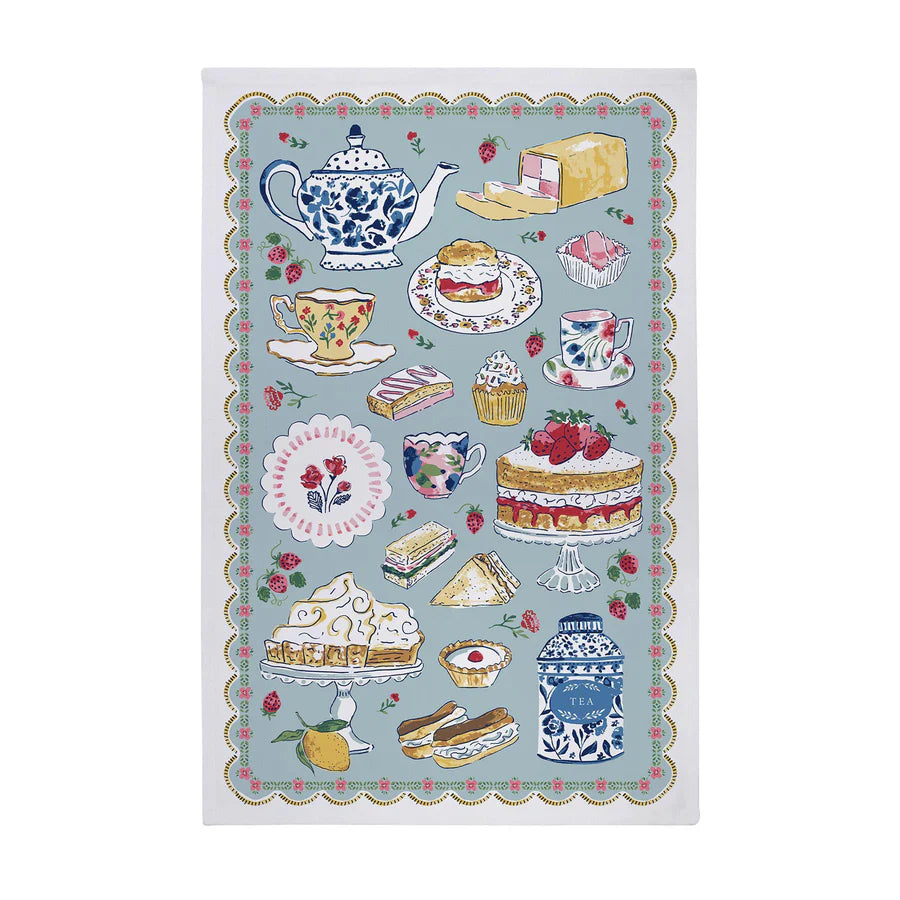 AFTERNOON TEA COTTON TEA TOWEL