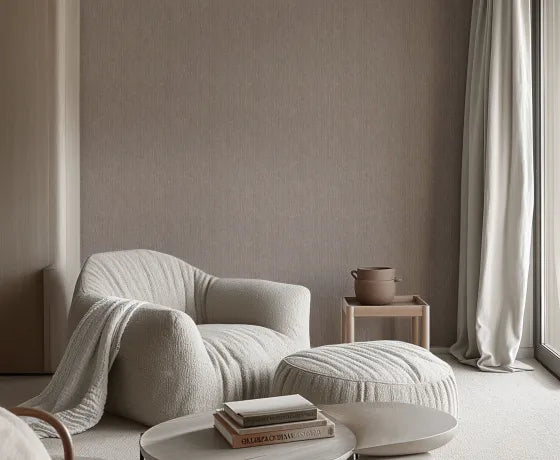 BLUE/BROWN GRASSCLOTH