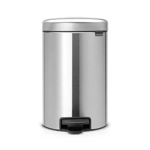 NEWICON PEDAL BIN 12L MATT STEEL
