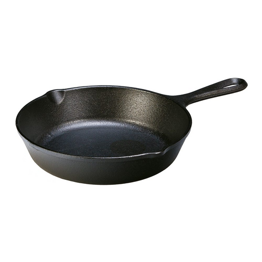 LODGE ROUND SKILLET WITH HANDLE 8 INCH DIA (20.5CM)
