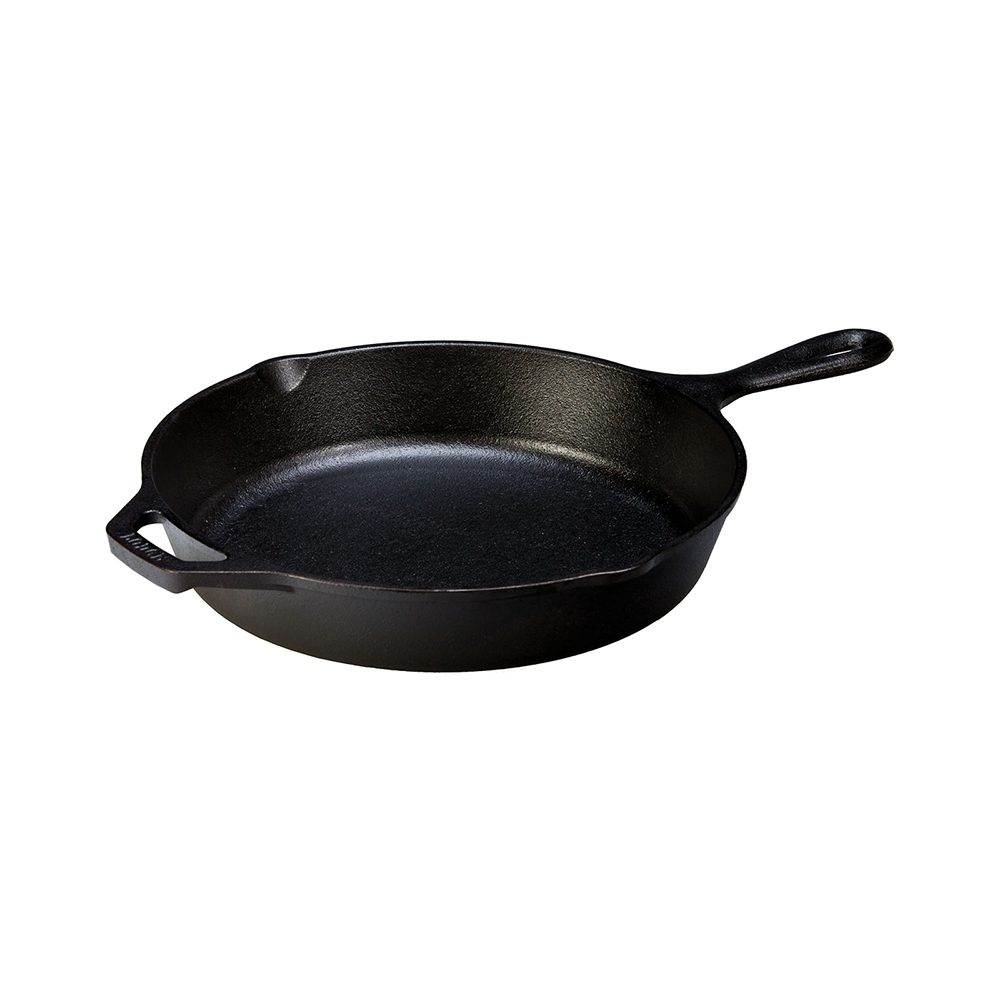 LODGE ROUND CAST IRON SKILLET WITH HANDLE 10 INCH DIA (26CM)