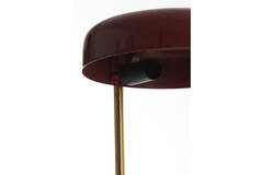 LIGHT & LIVING MALEKA TABLE LAMP-BURGUNDY & GOLD