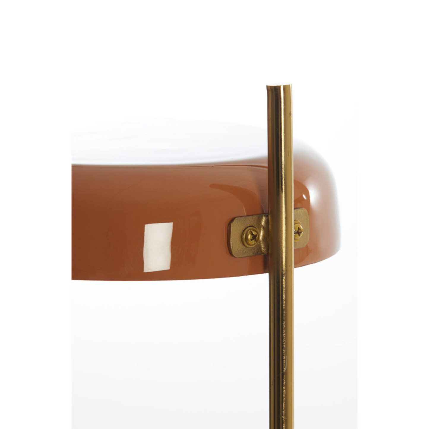 LIGHT & LIVING MALEKA TABLE LAMP-ORANGE & GOLD