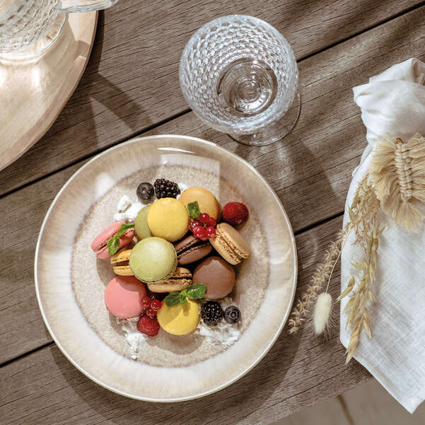VILLEROY & BOCH PERLEMOR SAND PLATE 27CM