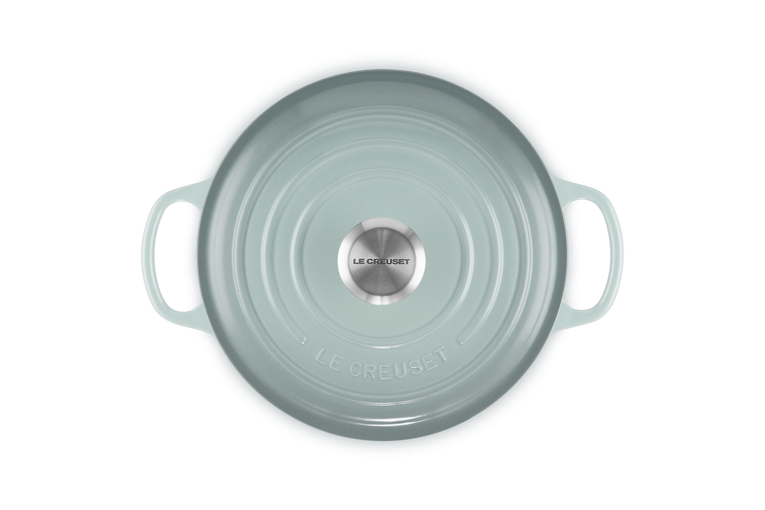24CM ROUND CAST IRON CASSEROLE DISH-SEA SALT