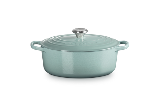 SIGNATURE CAST IRON OVAL CASSEROLE 27CM SEA SALT