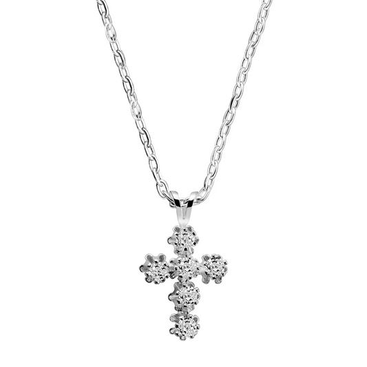 CROSS PENDANT CLEAR