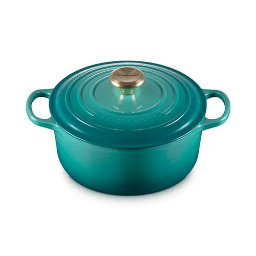 BLUE RIVIERA ROUND CASSEROLE 24CM