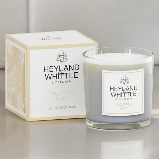 HEYLAND & WHITTLE 2 WICK 400G CANDLE-YUZU FRUIT & LIME