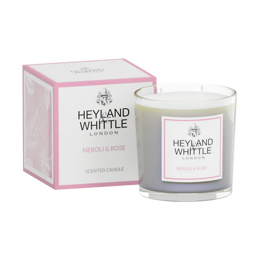 HEYLAND & WHITTLE 2 WICK 400G CANDLE-NEROLI & ROSE