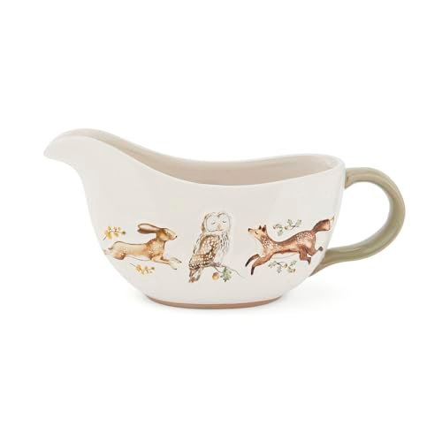 FOREST FABLE CERAMIC GRAVY BOAT