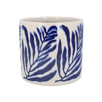 CERMAIC POT-NAVY BRANCH 16.5CM