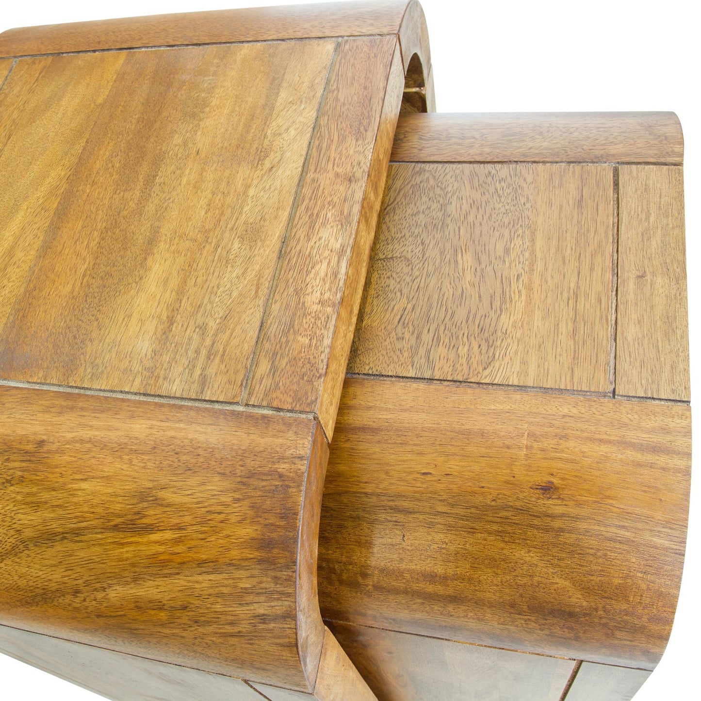 BLUEBONE MANGO LOUNGE NEST OF 2 TALL LAMP TABLES