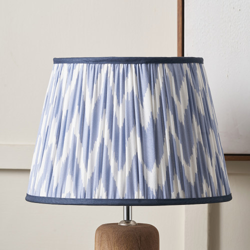 KAMILAH BLUE CHEVRON MUSHROOM PLEAT SHADE