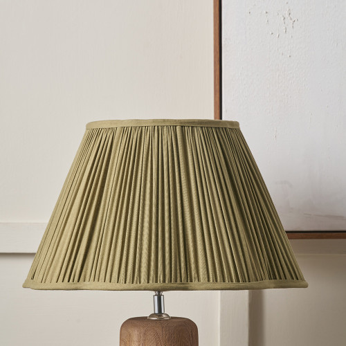 MALIA OLIVE GREEN MUSHROOM PLEAT SHADE