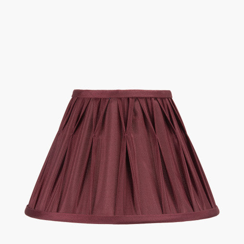 GARBO MULBERRY SILK PINCH PLEAT TAPERED LAMPSHADE