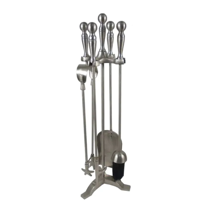 CASTLE LIVING BALL 5 PCE COMPANION SET PEWTER 23 INCH/58CM