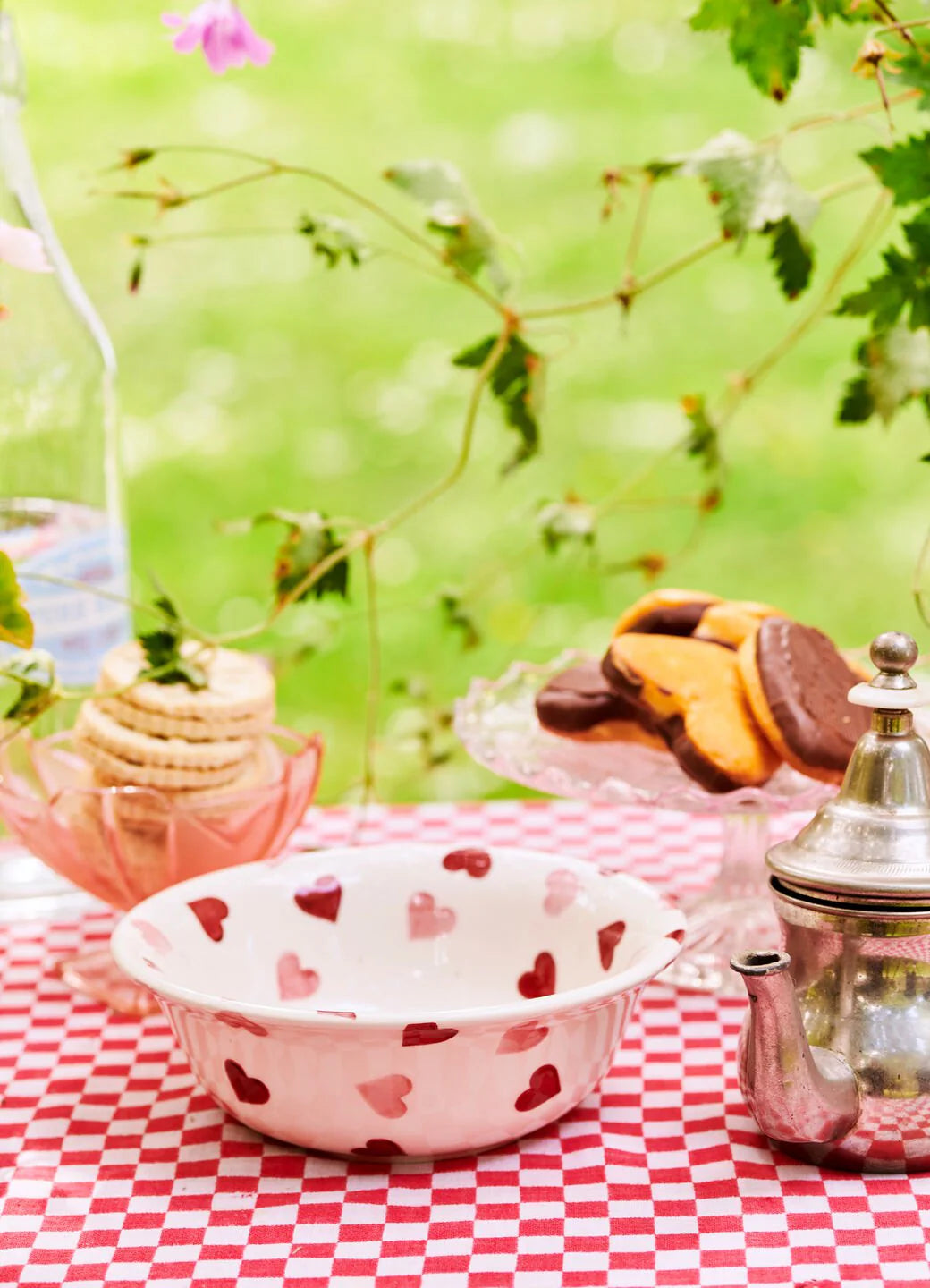 EMMA BRIDGEWATER PINK HEARTS CEREAL BOWL