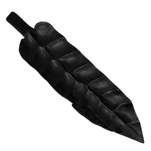 CHARCOAL NARROW TEAK LEAF