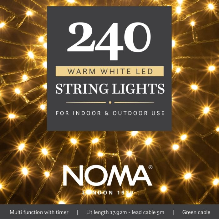 NOMA WARM WHITE MULTIFUNCTION STRING LIGHTS