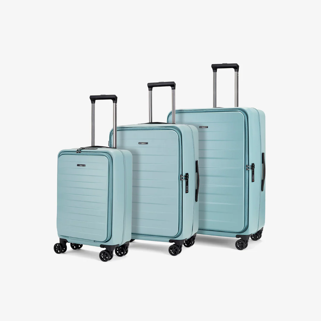 ROCK EDEN SEAFOAM BLUE SUITCASE