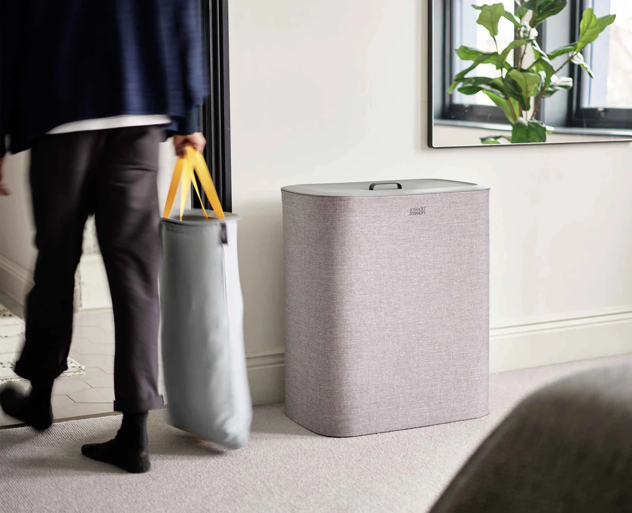 TOTA TRIO 90L TRIPLE LAUNDRY BASKET