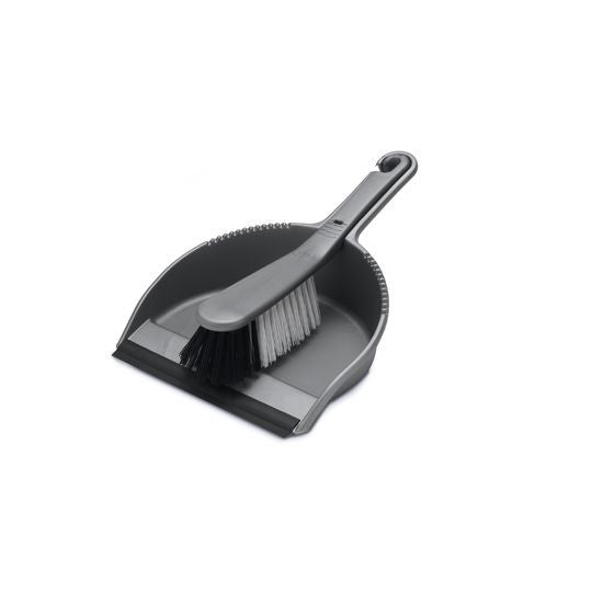 ADDIS DUSTPAN & SOFT BRUSH METALLIC