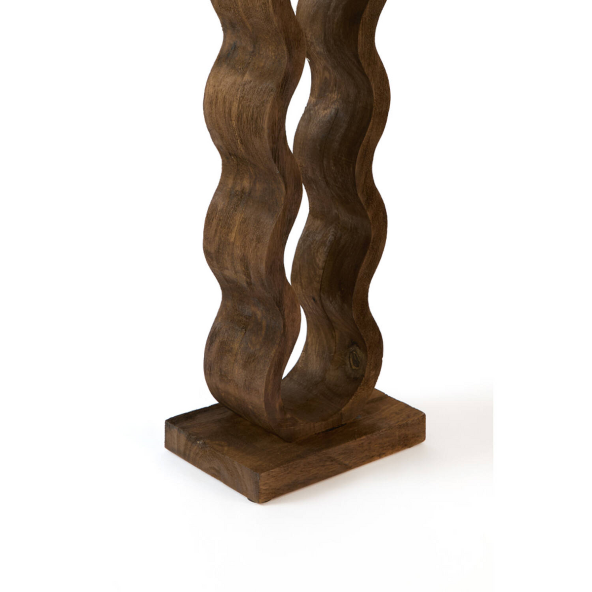 LIGHT & LIVING 5 BOTTLE WINE RACK-DARK WOOD