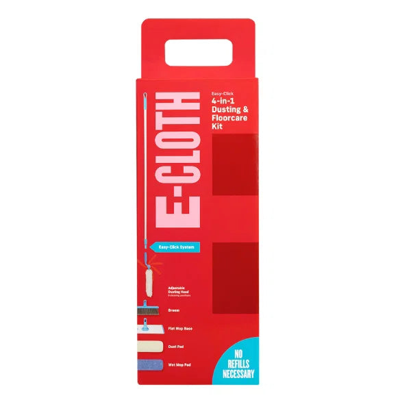 E CLOTH EASY CLICK 4 IN 1 DUSTING & FLOORCARE KIT
