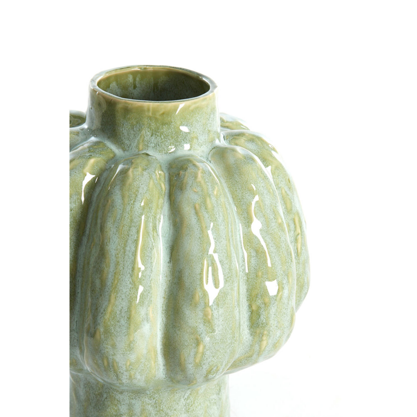 VASE DECO ALIVERI CERAMIC MINT GREEN