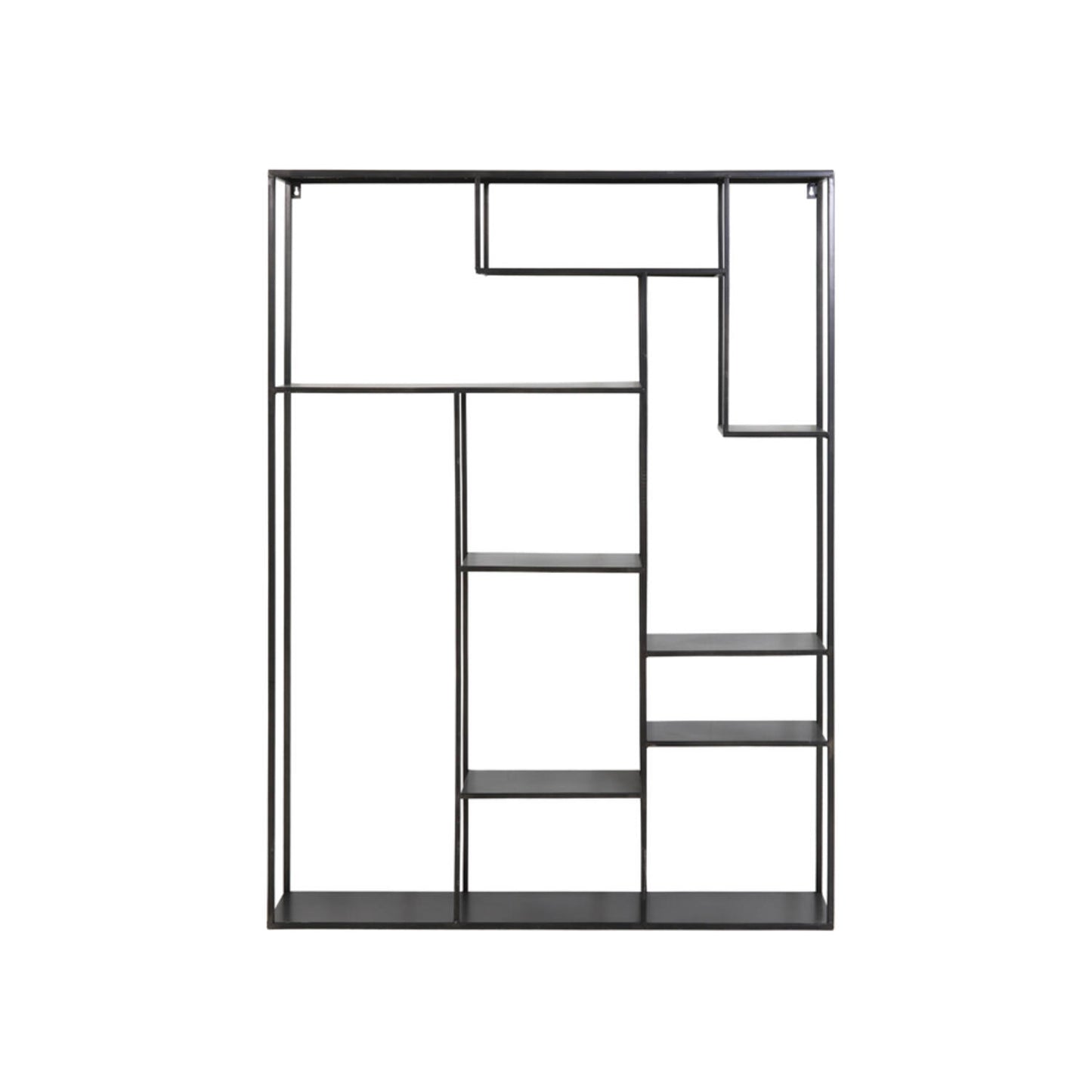 LIGHT & LIVING WALL RACK 110*25.5*150CM TALARA ANTIQUE BLACK