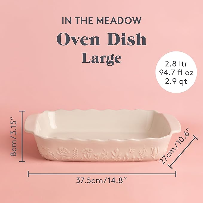 MASON CASH IN THE MEADOW LARGE RECTANGULAR DISH
