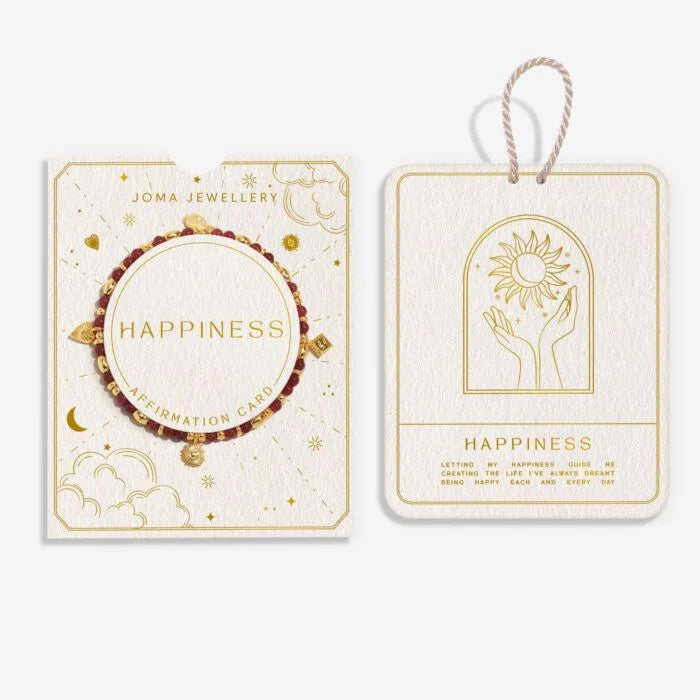 AFFIRMATION CARD HAPPINESS BRACELET