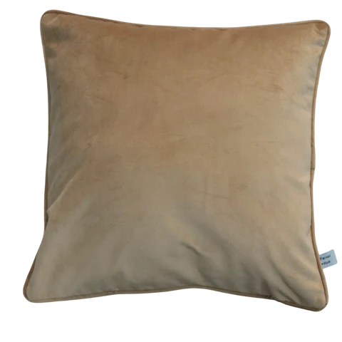 FERVOR + HUE CUSHION VELVET PLAIN WARM BEIGE 50x50CM