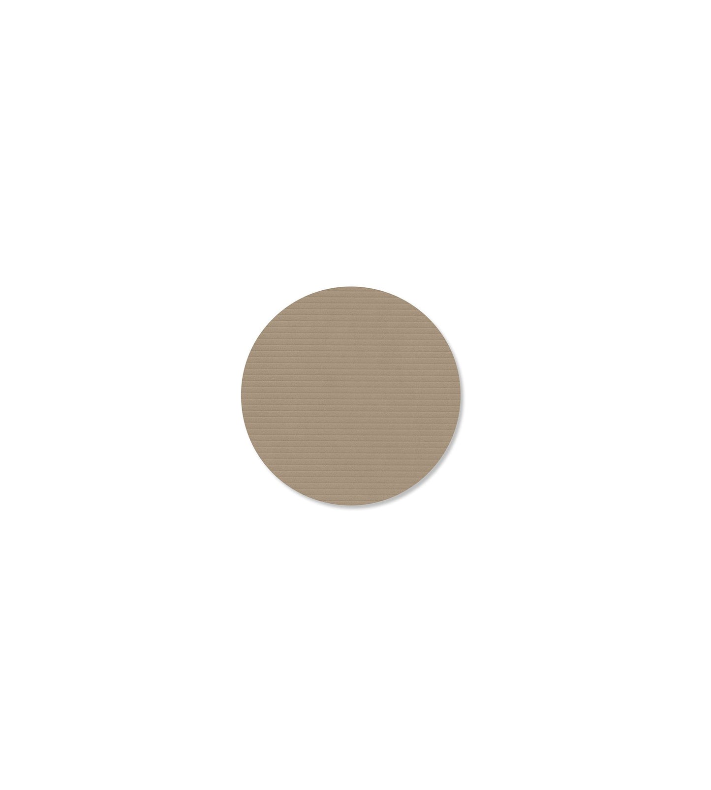 GLASS MAT CIRCLE CORDUROY CLAY BROWN