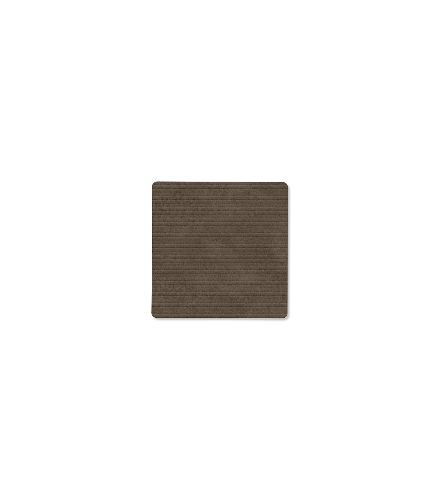 GLASS MAT SQUARE CORDUROY CAVIAR