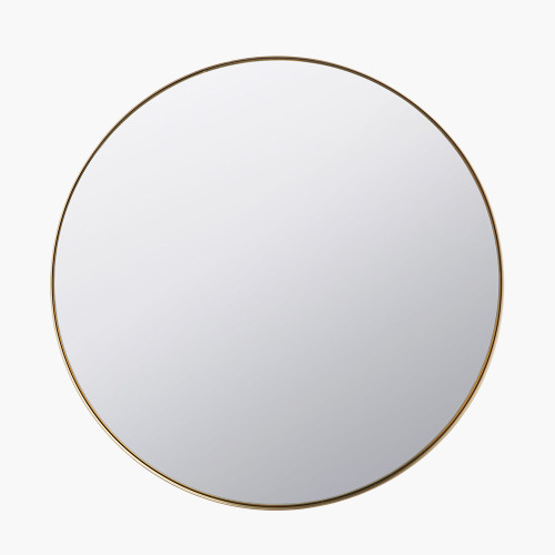 BRUSHED GOLD 30CM MIRROR
