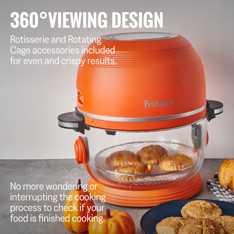 FRITAIRE GLASS AIR FRYER - ORANGE