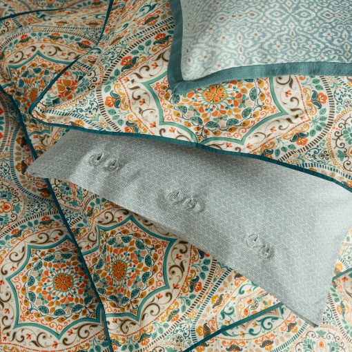BEDECK ADDISON BEDDING SET GOLD & TEAL