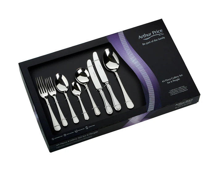 ARTHUR PRICE BRITANNIA 44PC CUTLERY SET