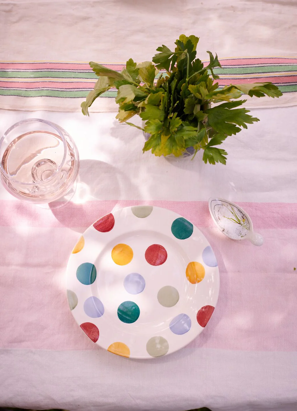 EMMA BRIDGEWATER BIG POLKA DOTS 8 1/2 INCH PLATE