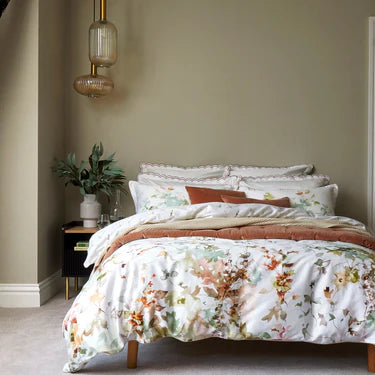 CHRISTY BOTANICAL DUVET COVER SET SAGE