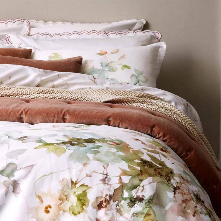 CHRISTY BOTANICAL DUVET COVER SET SAGE