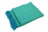 FESTIVAL RECYCLED COTTON THROW BLUE GREEN 127*152CM