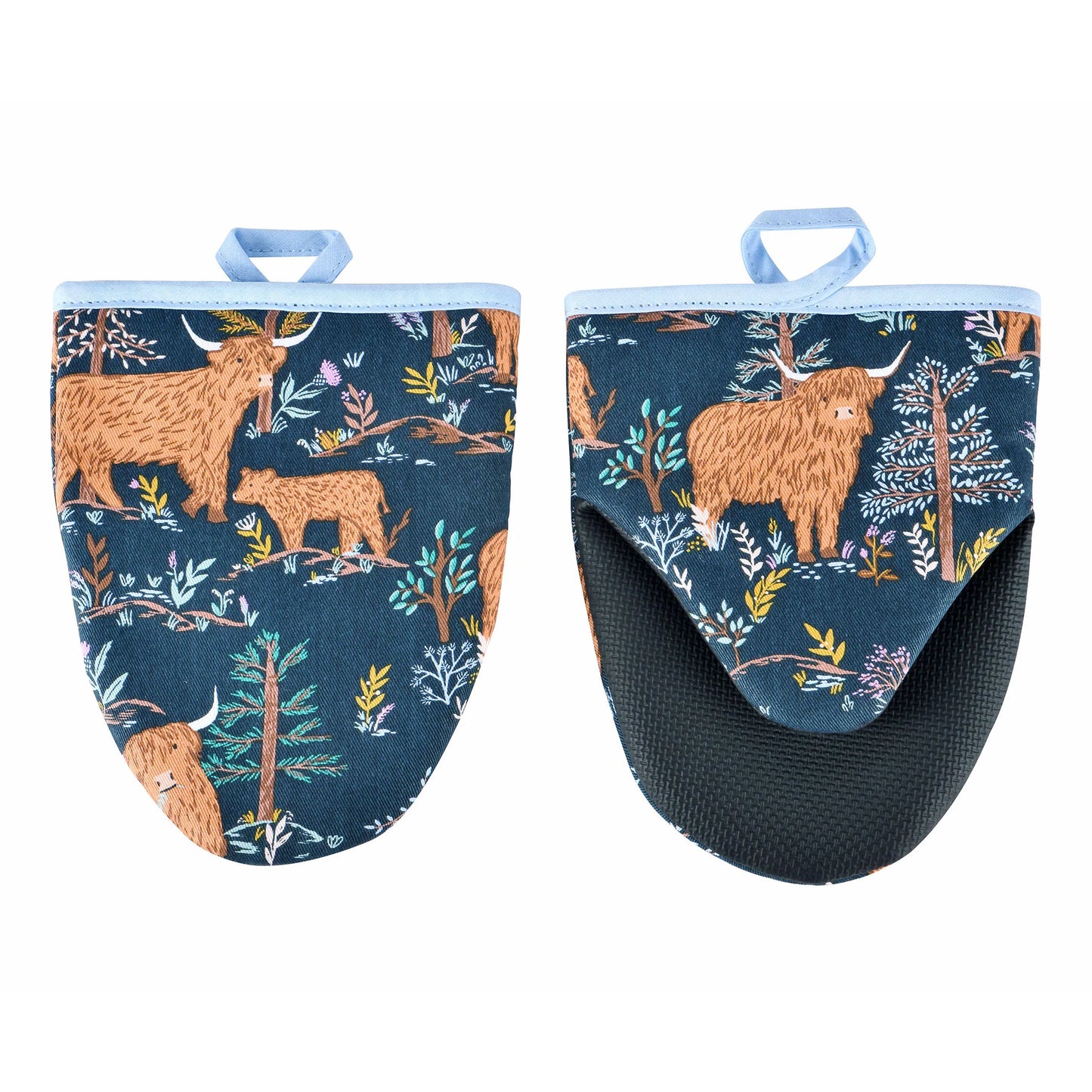 ULSTER WEAVERS GREEN COWS OVEN GLOVES