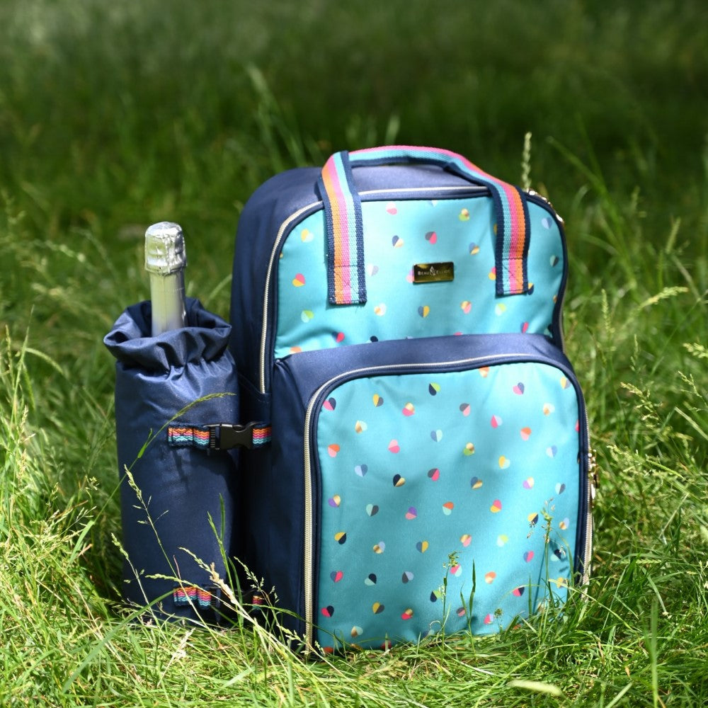 MINI CONFETTI 2 PERSON BACKPACK W/ BOTTLE COOLER 4 WAY