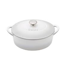DENBY NATURAL CANVAS 28CM OVAL CAST IRON CASSEROLE