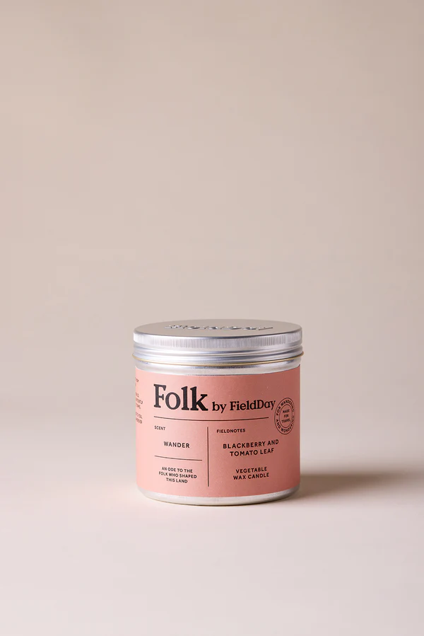 FOLK TIN CANDLE-WANDER