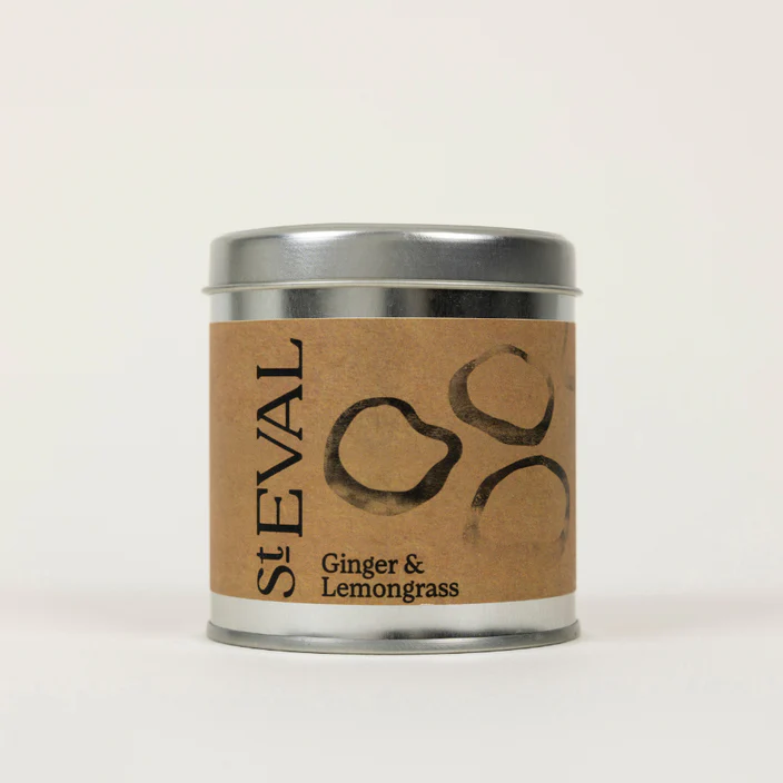 GINGER & LEMONGRASS SCENTED TIN CANDLE